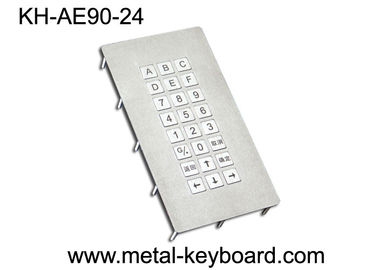 24 Tombol Keyboard Logam Industri Kasar Dengan Pemasangan Panel Atas