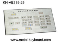 Keyboard Industri Logam Kotor yang Disesuaikan untuk Mengisi Kios dengan 29 Tombol