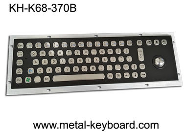 Rugged Stainless Steel Industrial Computer Keyboard with Water proof Trackball