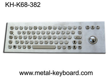 67 Tombol Keyboard Ruggedized / Keyboard Komputer Logam dengan Trackball Laser