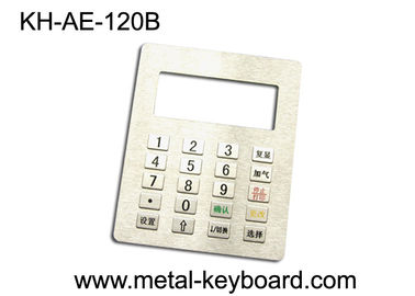 4 x 5 Panel Metal Mount Keypad dengan 20 Tombol Matrik 4x5 Untuk Pompa Gas