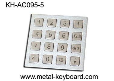 4 X 4 Matrix Door Access Keypad dengan Material Stainless Steel Kasar