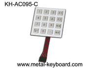 Sistem Kontrol Akses Keypad Stainless Steel 4x4 Matrix, keypad bukti perusak
