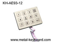 Stainless Steel 12 Tombol Kunci Numerik Logam untuk Kios Penjual, Kontrol Akses Keypad