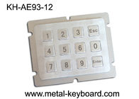 Vandal Proof Numeric Metal Keypad dengan 12 Tombol pada 4 X 3 Matrix for Asrama Kios