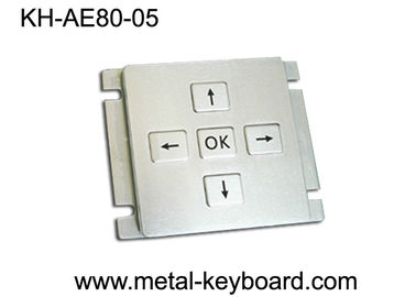 Customizedable Stainless Steel Keypad 5 Tombol Untuk Kawasan Konsol Industri