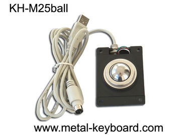Optical Panel Mount Mouse Trackball Standar USB / PS2 Output Dukungan Dia 25mm