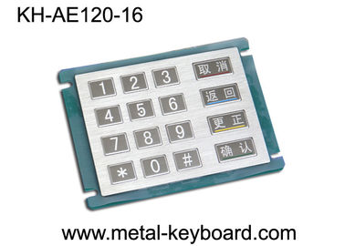 16 Tombol Stainless Steel Metal Numeric Keypad Dalam Matrix 4x4, Vandal proof