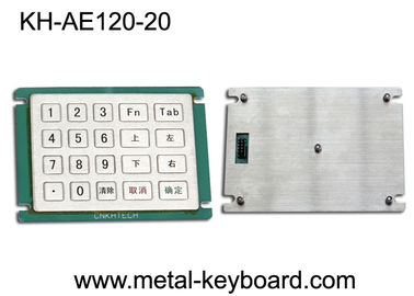 Custom Layout 20 Tombol Metal Numeric Keypad untuk Kios Layanan Mandiri