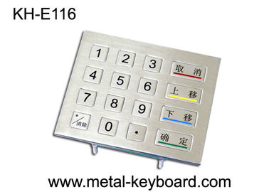 IP65 Rated Rugged Metal Numeric Keypad, 16 Tombol keypad digital