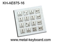 4 X 4 Keyboard Kios Logam Industri Stainless Steel Dengan 16 Key Dust Proof