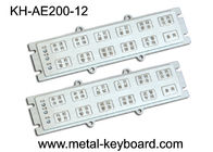 Custom Metallic Liquid - Proof Industrial Metal Kiosk Keyboard dengan 12 tombol