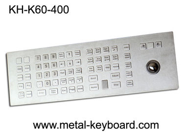 Keyboard Kios Industri Kasar Kasar dengan Tombol Pelacak 60 Tombol Tahan Air