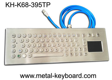 Tombol Keyboard Stainless Steel Ruggedized dengan Mouse Touchpad