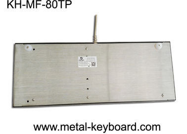 30mA Tahan Air Stainless Steel Keyboard 43 Tombol Dengan Touchpad Mouse