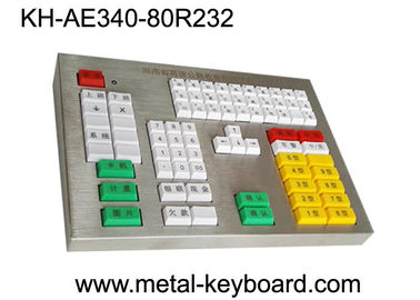 R232 Panel Kustomisasi Industrial Metal Keyboard Untuk Area Transportasi