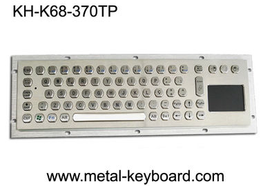 Water Proof Industrial Computer Keyboard / Metal SS Panel Mount Keyboard dengan Touchpad