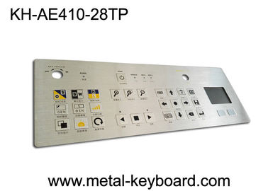 IP65 tahan debu keras logam industri stainless steel keyboard dengan touchpad