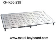 20mA PS2 Keyboard Baja Tahan Karat Kasar 800dpi Panel Mount 66 Tombol