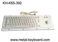 IP65 Waterproof Industrial PC Keyboard Stainless Steel 65 Tombol Dengan Trackball