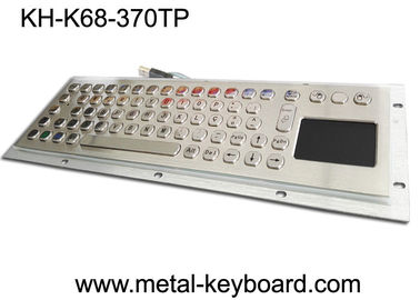 Water Proof Industrial Computer Keyboard / Metal SS Panel Mount Keyboard dengan Touchpad