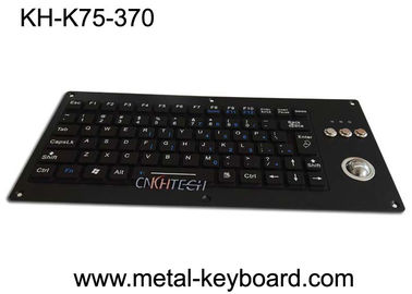 Keyboard Industri Backlit Silikon Ringkas Dengan Trackball 75 Tombol 5.0VDC