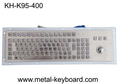Panel IP65 Mount SS Metal Keyboard Dengan Trackball