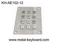 12 Tombol 3x4 Layout Panel Mounted Keypad 2mm Actuation Stainless Steel