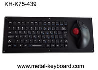 Keyboard Industri Laser Ergonomis 5VDC Dengan Trackball FCC USB