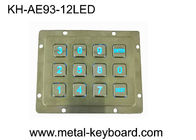 Water - Proof LED Backlit Metal Keypad 3x4 Untuk Sistem Kontrol Akses